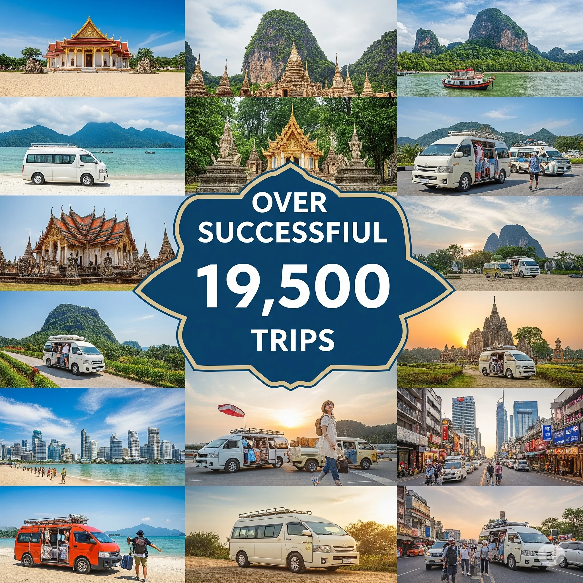 มากกว่า 19,500 ทริปที่ประสบความสำเร็จ